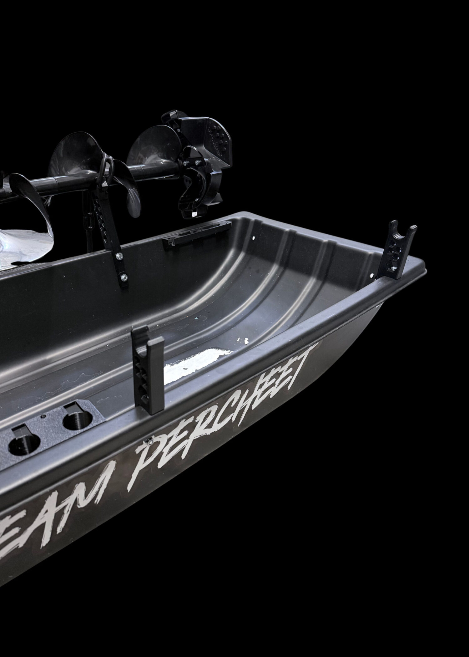 PERCHEET Pilkkianturitelineen kiinnikkeet ahkioon