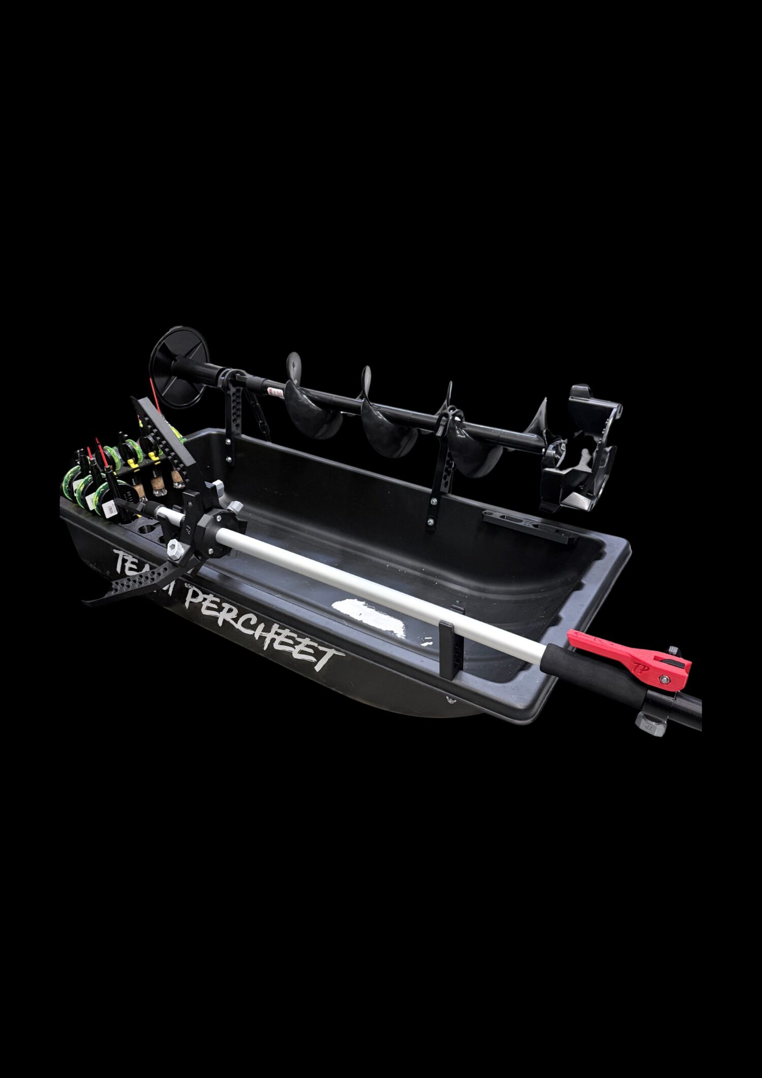 PERCHEET Pilkkianturitelineen kiinnikkeet ahkioon