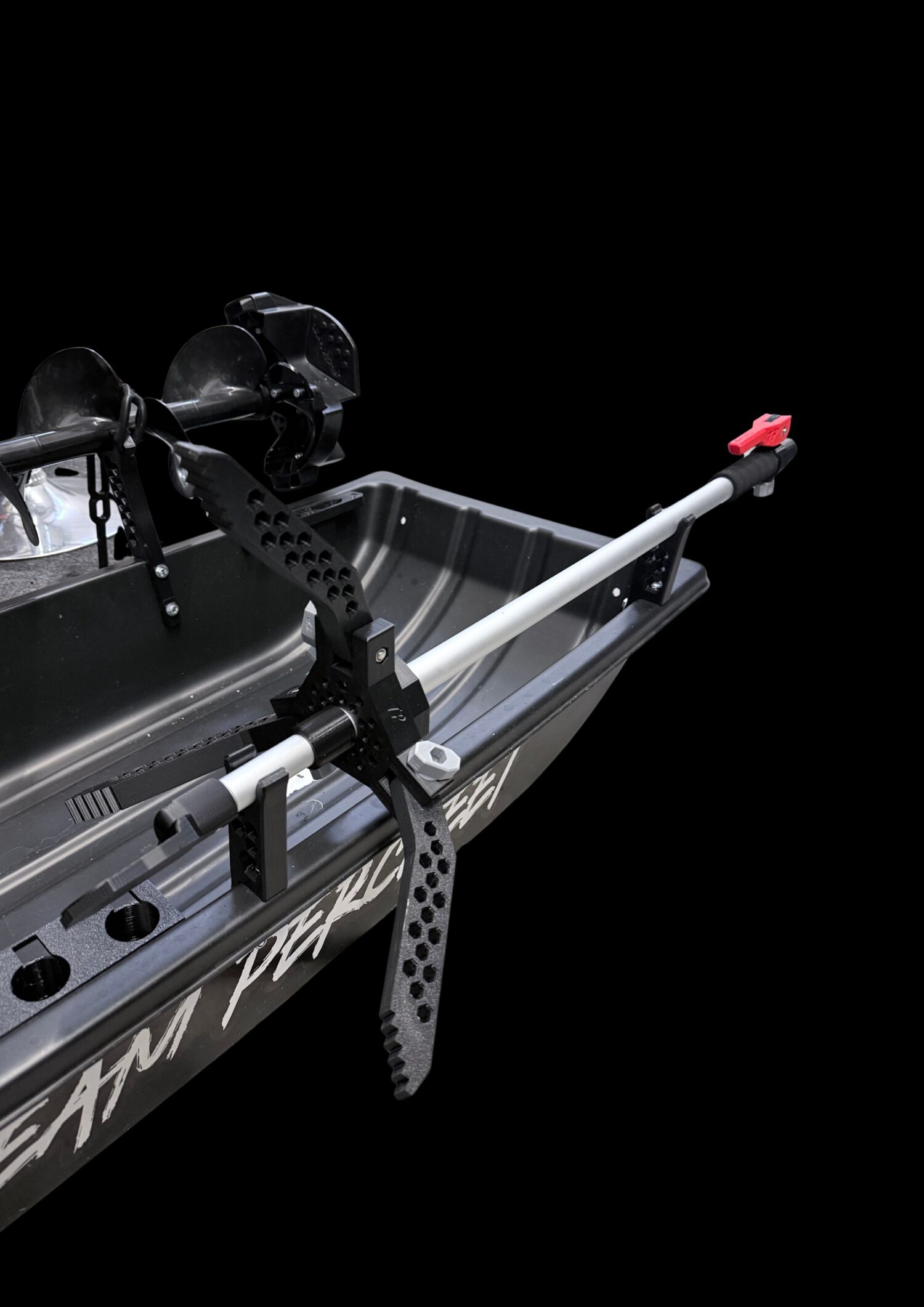 PERCHEET Pilkkianturitelineen kiinnikkeet ahkioon